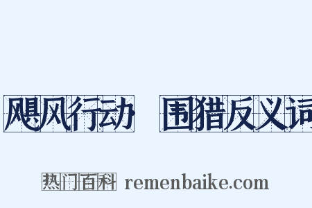 飓风行动·围猎反义词是什么意思的图片